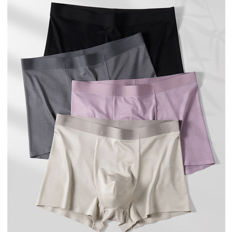 4pcs/lot Man Underwear Boxers  - Bamboo Fiber Trunk 评论和价格