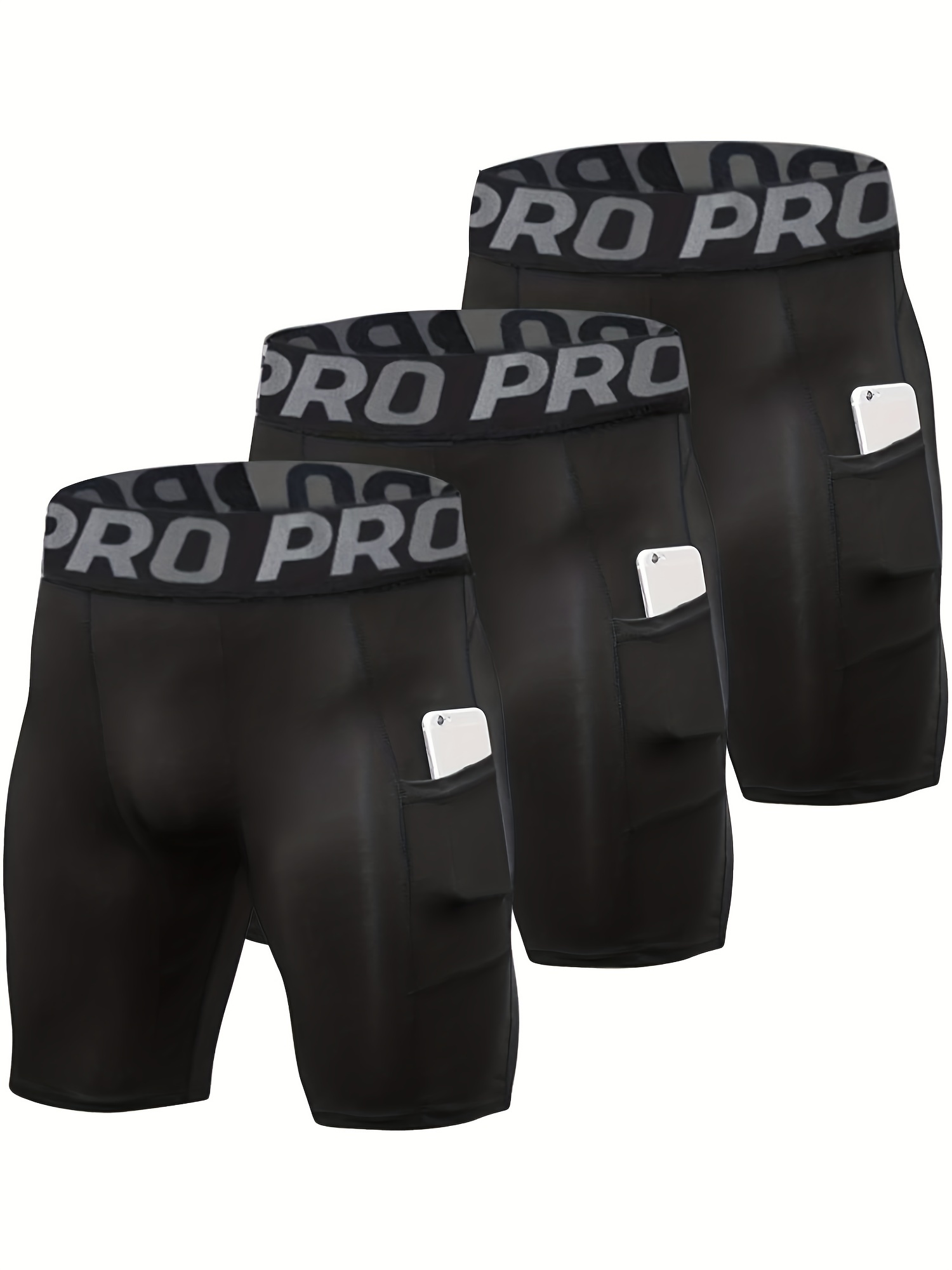 3 Pack Compression Shorts Men  - Compression Shorts Athletes 评论和价格