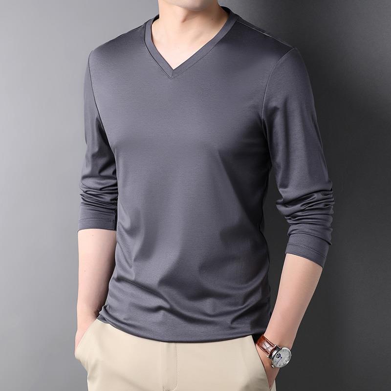 Stylish 2023 V-Neck Long Sleev - Undershirt Crew Neck 评论和价格