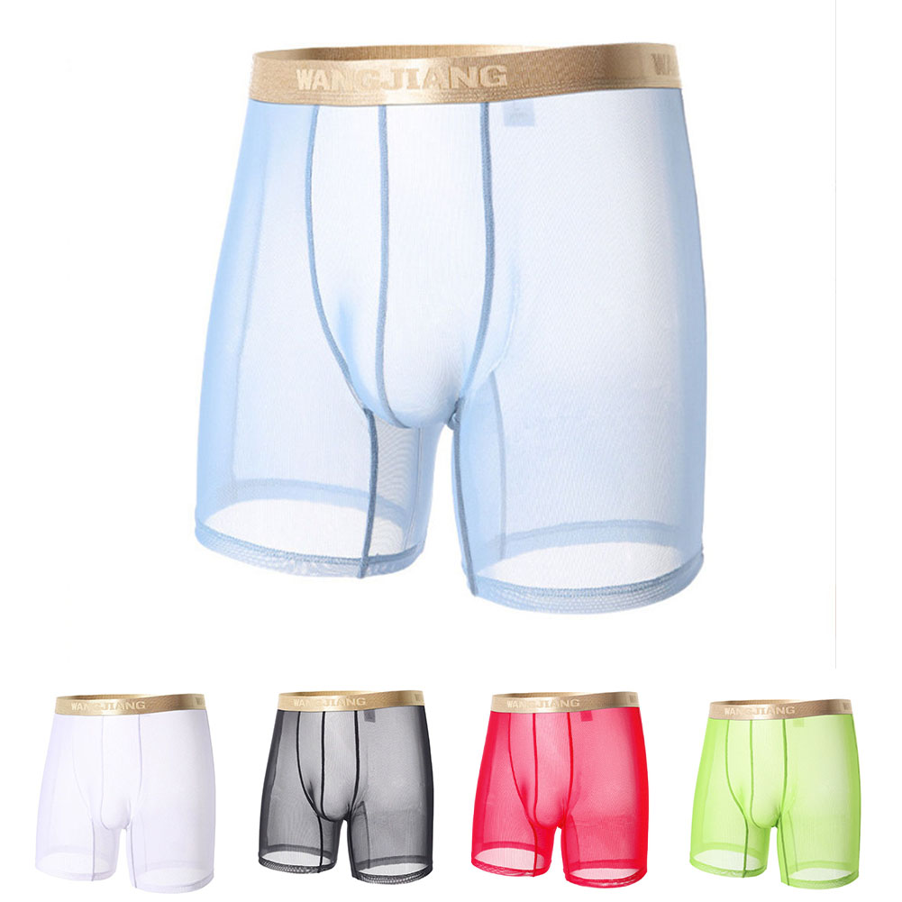 Men Mesh See Through   Thin Se - Boxer Shorts Modal 评论和价格
